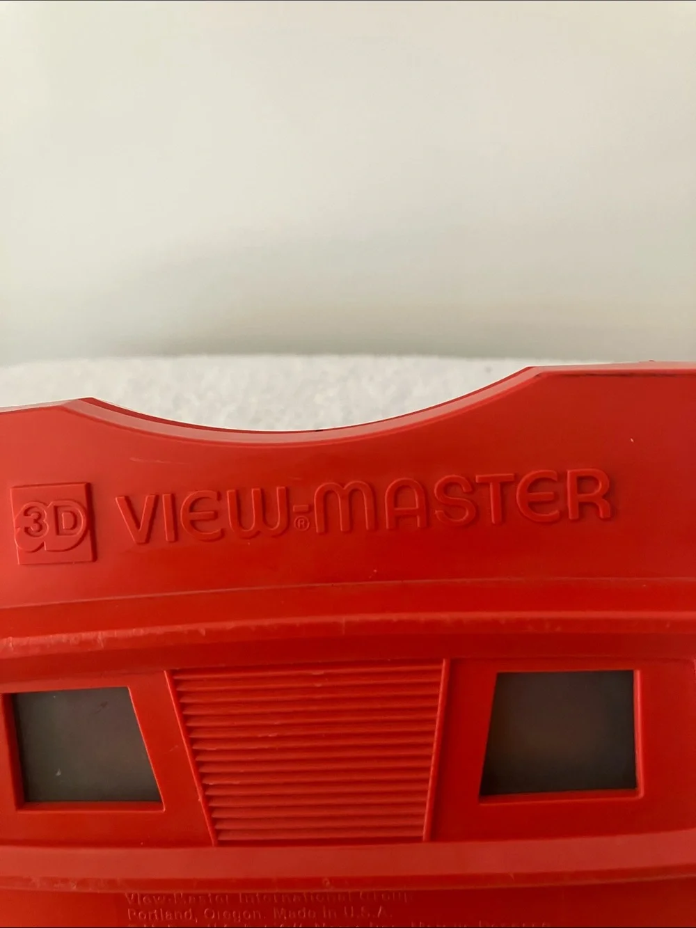 GAF View-Master Model G 3D Viewer-Red Plastic Orange Manual Advance Lever